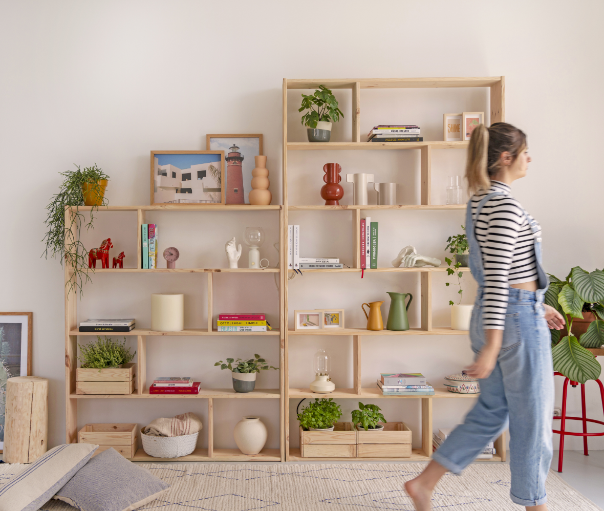 Nuestras estanterías asimétricas